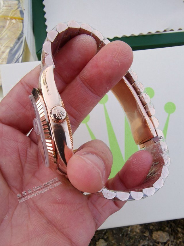 勞力士複刻手錶 Rolex星期日曆型daydate系列 36mm 全自動機械機芯女士腕表  gjs1859